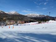 Übungsgelände vor der Skistar Lodge