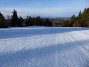 Präparierte Piste im Skigebiet Idre Fjäll