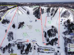 Pistenplan Mont Ripley