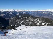 Blick über das Skigebiet