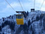 Monte Zoncolan (Ravascletto-Zoncolan) - 100er Funifor - windstabile Kabinen-Seilbahn mit breiter Seilführung