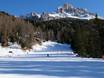 Skigebiete für Anfänger in der Autonomen Provinz Bozen – Anfänger Latemar – Obereggen/Pampeago/Predazzo