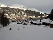 Leichte Piste an der Doppelsesselbahn Carjöl