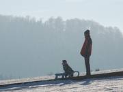 Bequemer Bergauftransport dank Rodelförderband am Ritzhagen
