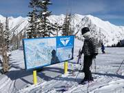 Pistenplan im Skigebiet