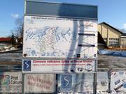 Pistenplan an der Talstation