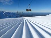 Perfekte Pistenpräparierung im Skigebiet Mt. Hutt