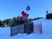 Beschneiung der Talabfahrt