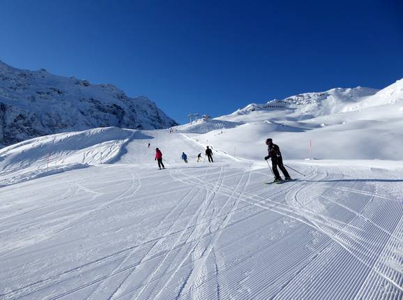 Perfekt für Anfänger ist die Abfahrt Gargellner Köpfle