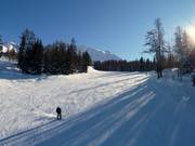 Breite, einsehbare Abfahrten