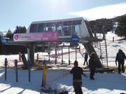 Pi de Migdia - 4er Sesselbahn fix geklemmt