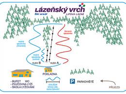 Pistenplan Lazensky vrch – Lipová Lázně