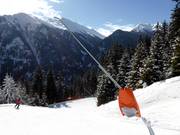 Beschneiung der Talabfahrt