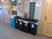 Mülltrennung im Skigebiet Nesfjellet