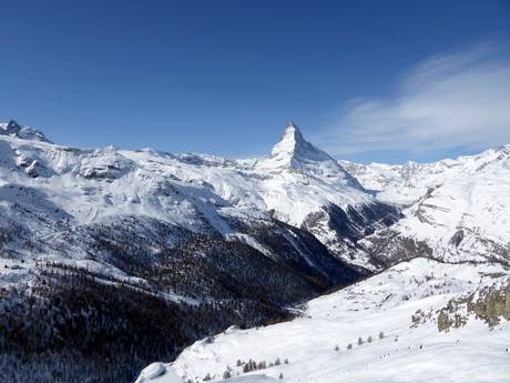 Walliser Alpen: Größe der Skigebiete – Größe Zermatt/Breuil-Cervinia/Valtournenche – Matterhorn