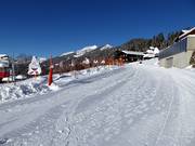 Übungsgelände der Schneesportschule Silbertal