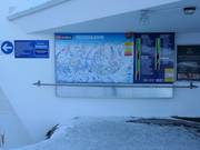 Pistenplan mit Informationen im Skigebiet