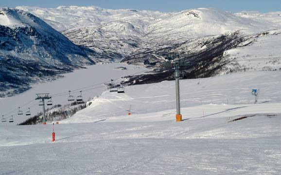 Größter Höhenunterschied in Sørlandet – Skigebiet Hovden
