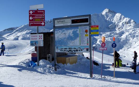Hinterrheintal: Orientierung in Skigebieten – Orientierung Splügen – Tambo