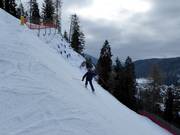 Sehr steile Piste Spinale Direttissima