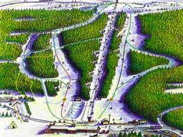 Pistenplan Ålen Skisenter