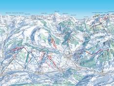 Pistenplan Rinderberg/Saanersloch/Horneggli – Zweisimmen/Saanenmöser/Schönried/St. Stephan