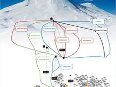 Pistenplan Las Araucarias/Llaima – Vilcún