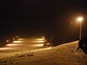 Blick auf das kleine Skigebiet