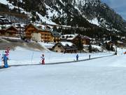 Förderband am Anfängerbereich in Clavière
