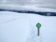 Leichte Piste Panorama