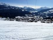 Blick auf die Unterkünfte in Falera