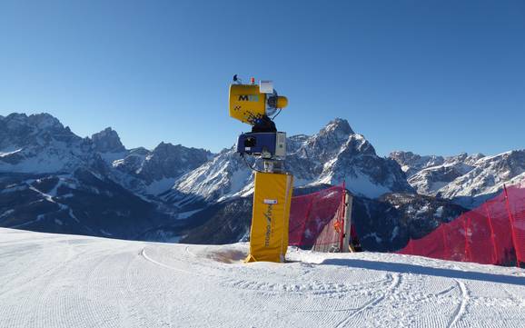 Schneesicherheit Südtiroler Hochpustertal – Schneesicherheit 3 Zinnen Dolomiten – Helm/Stiergarten/Rotwand/Kreuzbergpass