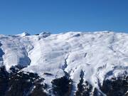 Blick auf die Pisten von Carosello 3000