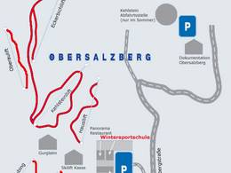 Pistenplan Obersalzberg