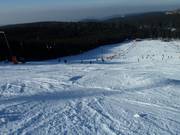 Präparierte Piste am Mehliskopf