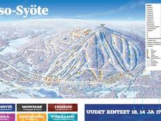 Pistenplan Iso-Syöte – Pudasjärvi