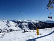 Lanzenbeschneiung im Skigebiet Meran 2000
