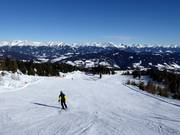 Mittelschwere Piste an den Sunshine-Liften