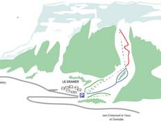 Pistenplan Col du Granier