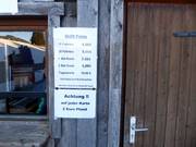 Preisinformationen an der Kasse