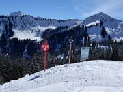 Klare Pistenmarkierung