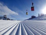 Frisch präparierte Piste auf der Kampenwand