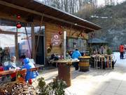 Nicht nur am Abend ein heißer Tipp: die Hirschalm an der Talstation der 4er Sesselbahn! 