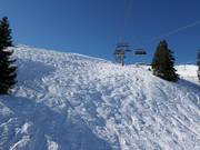 Ungesicherter freier Skiraum an der Rätikonbahn