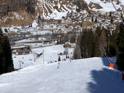 Blick auf Splügen von der Talabfahrt