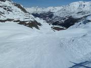 Start der schweren Piste Sache in Tignes