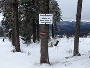Das Befahren des Waldes ist verboten