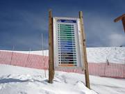 Vorbildliche Ausschilderung an den Bergstationen