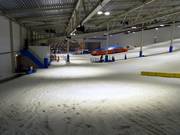 Anfängerpiste mit flacher Piste am Seillift