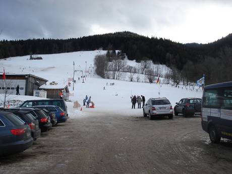 Miesbach: Anfahrt in Skigebiete und Parken an Skigebieten – Anfahrt, Parken Oedberg – Gmund-Ostin